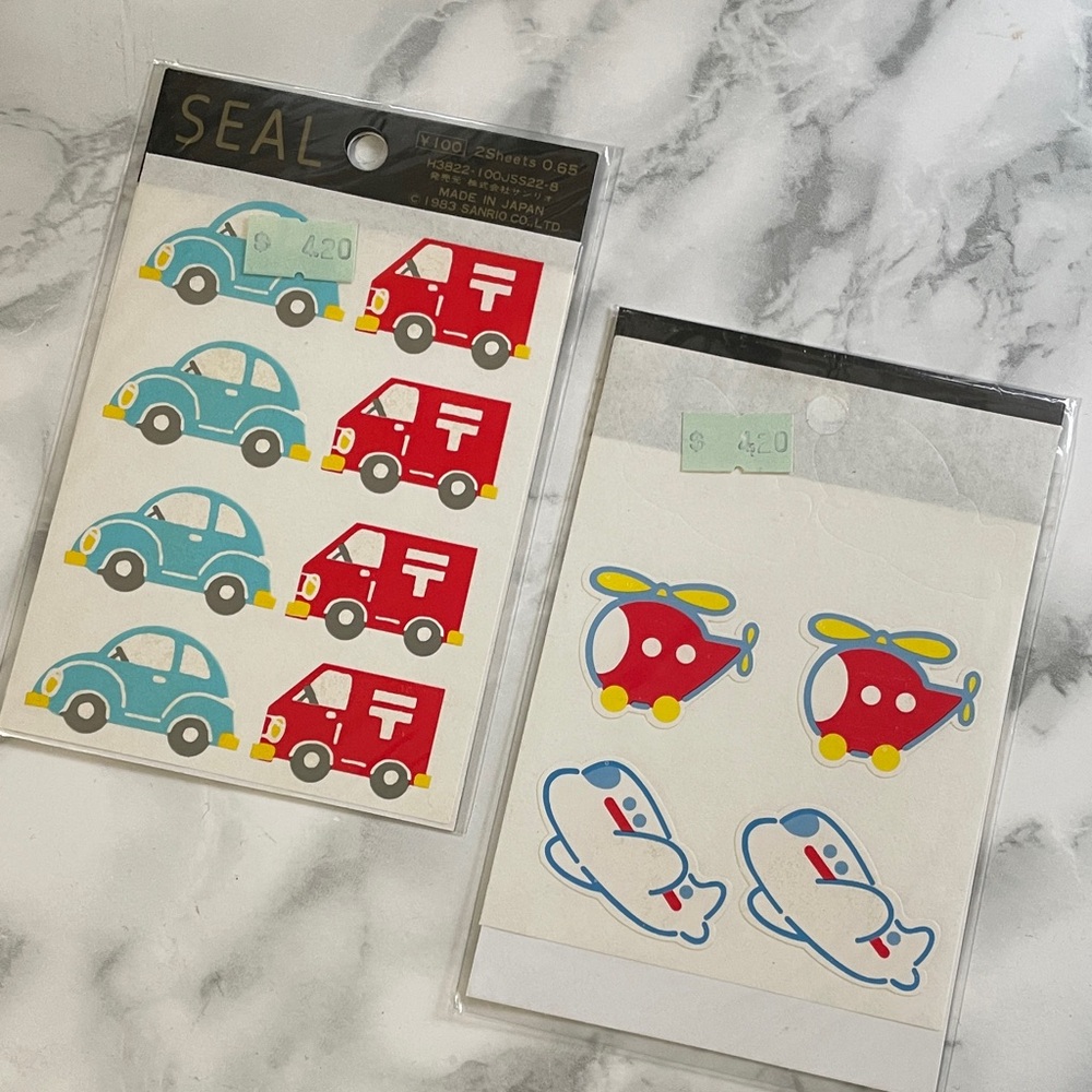 Vintage Sanrio Cars - Bettle - Mail truck plus extras 1983